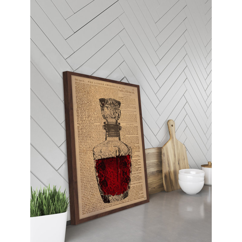 «Rose Wine» par Eyre Tarney - impression encadrée, H 30 po x l 20 po x P 1,5 po