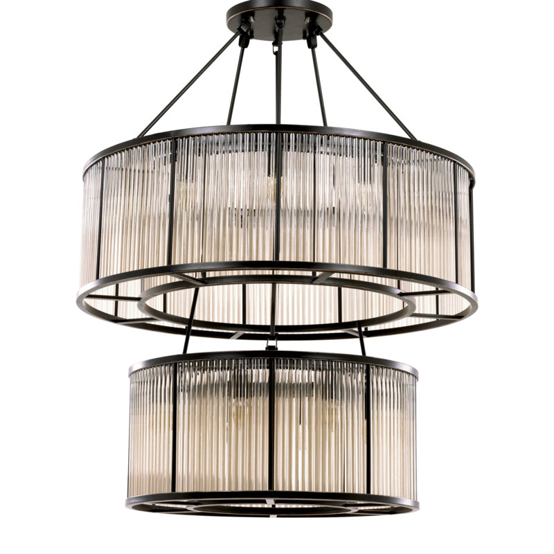 Bernardi 20 - Light Dimmable Lantern Tiered Chandelier