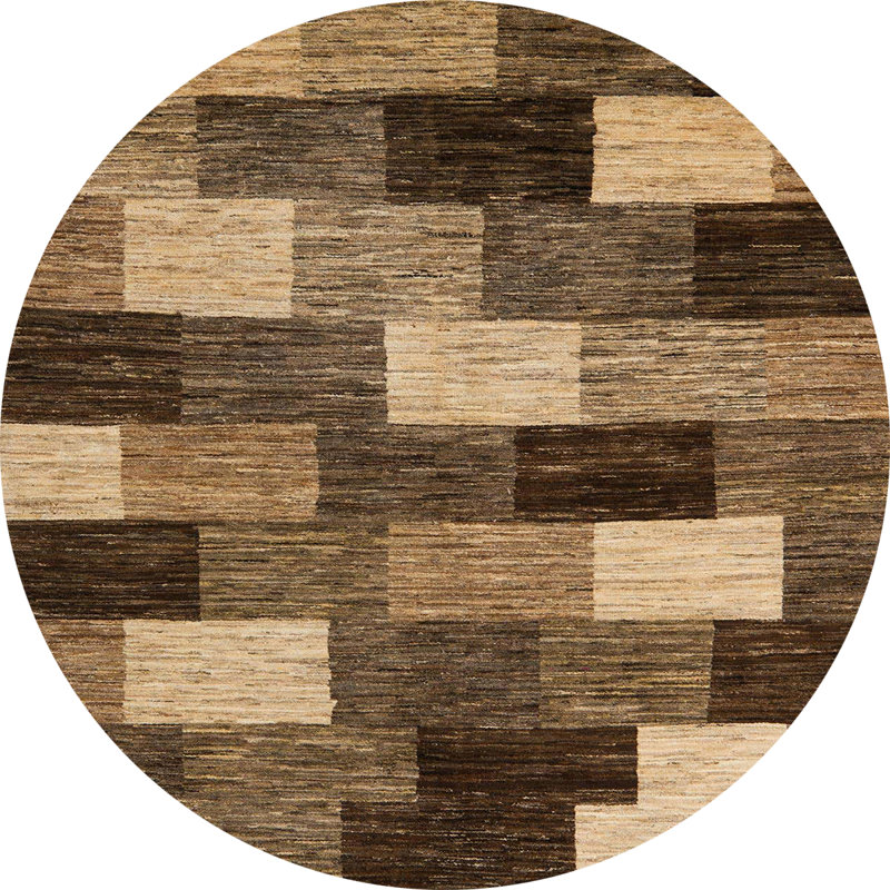 Tapis abstrait moderne 5472, Rond 8 pi