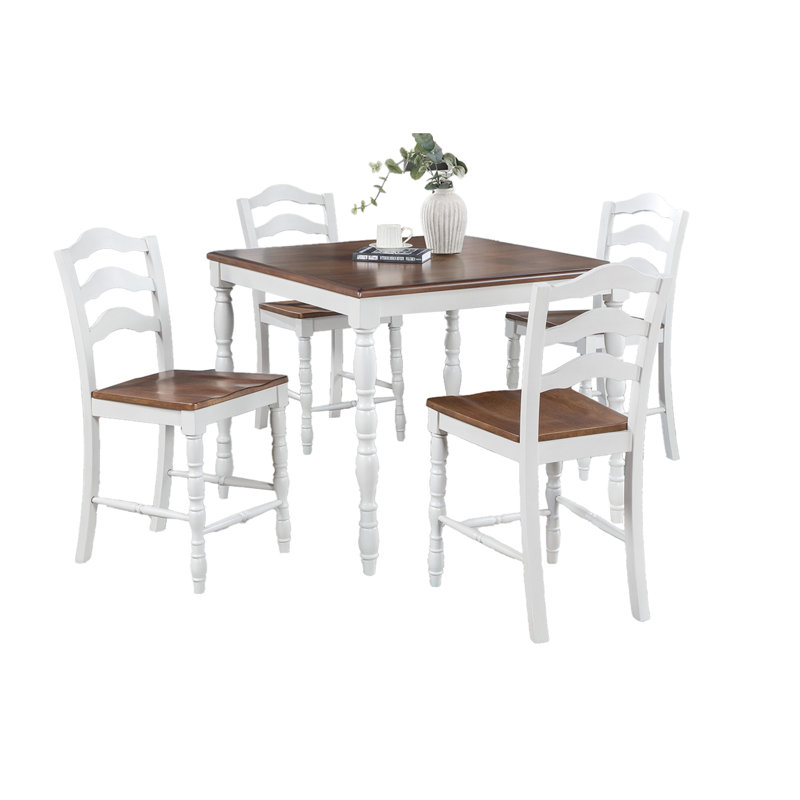 Solid Wood Top Dining Set