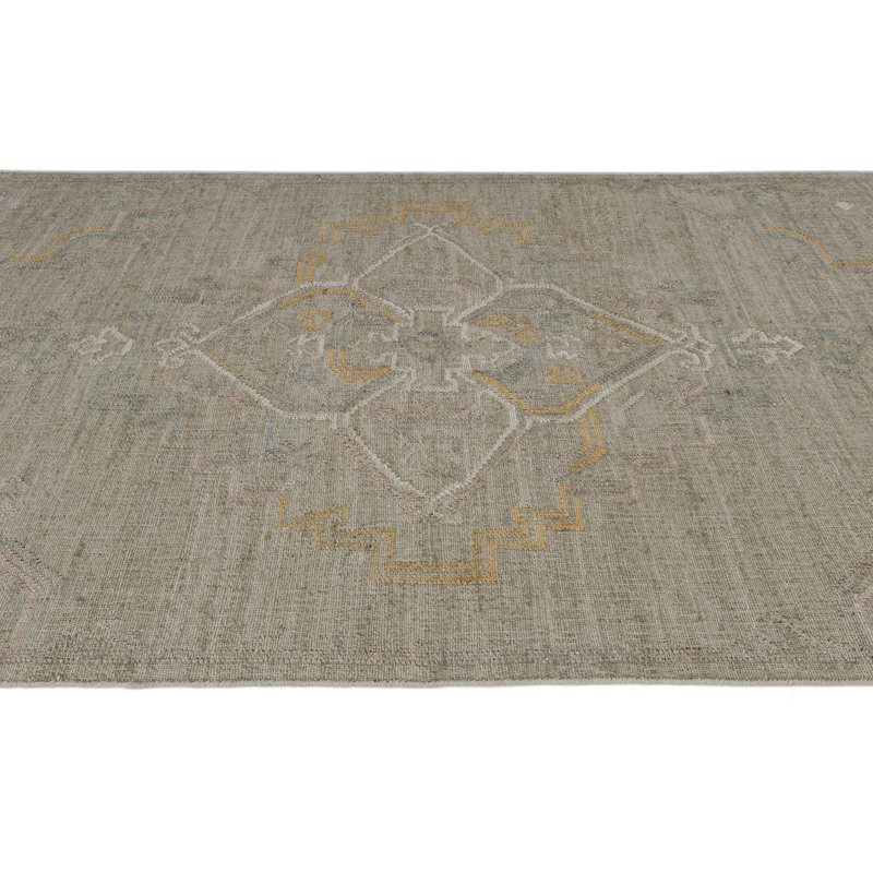 Tapis en jute plat Flatdeave, Tapis de couloir 2 pi 6 po x 8 pi