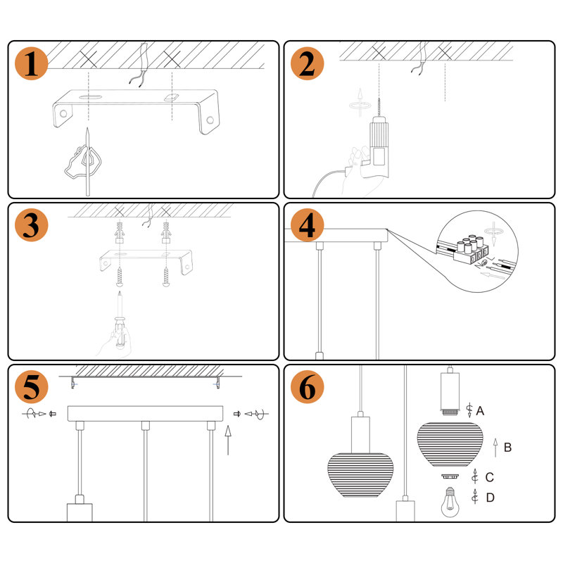 Boho 3-Light Woven Kitchen Island Pendant