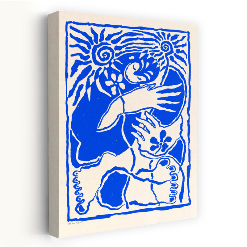 Protection, art floral moderne et naturel, art mural, H 48 po x l 32 po
