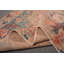 Tapis orange neutre, tapis de 4,4 pi x 7 pi, tapis turc, tapis neutres, tapis rétro, tapis oriental