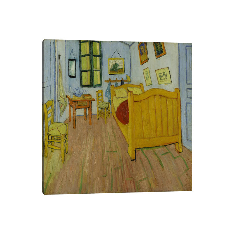 Bedroom In Arles, First Version, October 1888 (van Gogh Museum) by Vincent Van Gogh - Wrapped Canvas Painting