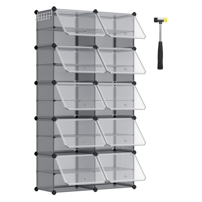 40 Pair Stackable Shoe Rack