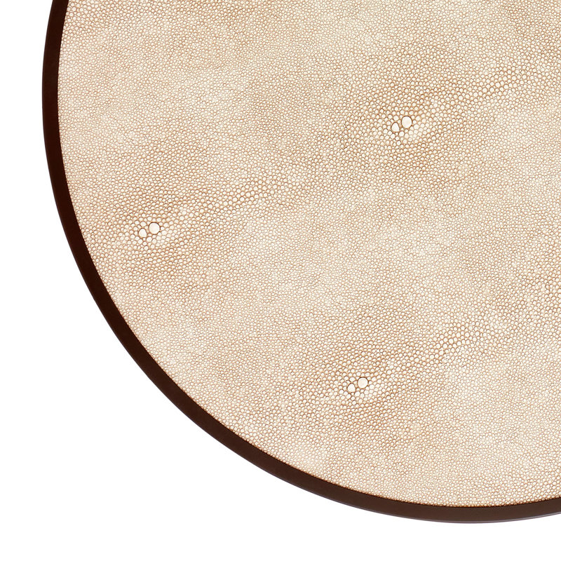 Round Placemats, Brown/Gray