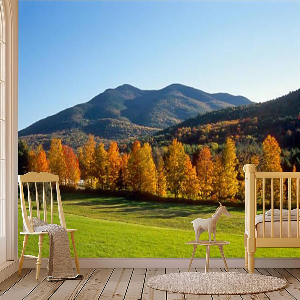 Millwood Pines Peel and Stick Canvas Wallpaper Wall Mural new england ...