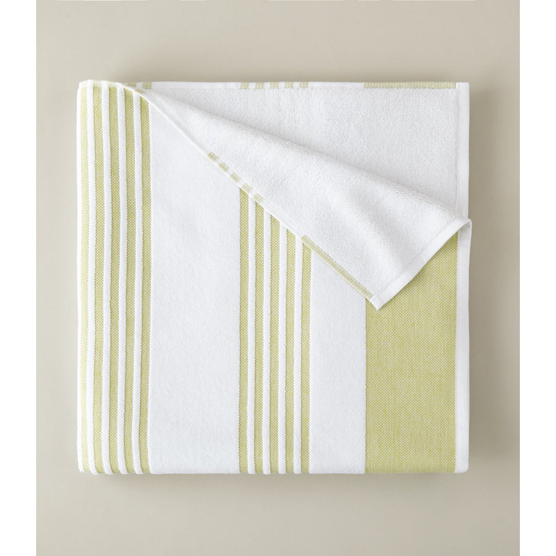 AEGEAN STRIPE BEACH TOWEL, LIME