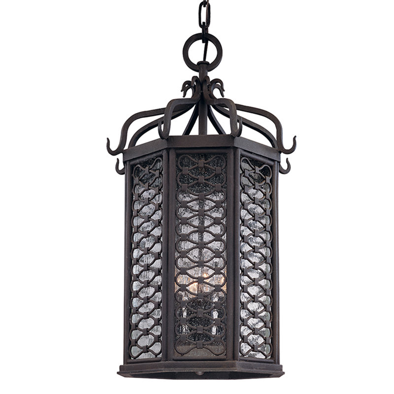 Lanterne suspendue d'extérieur Los Olivos, Candélabre, H 20 po x l 11,75 po x P 11,75 po