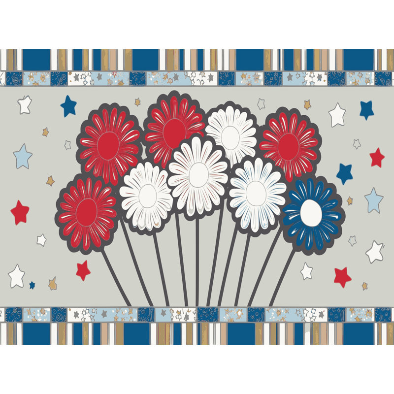 Tapis vacances des fêtes The Holiday Aisle®, Rectangulaire 2 pi x 3 pi