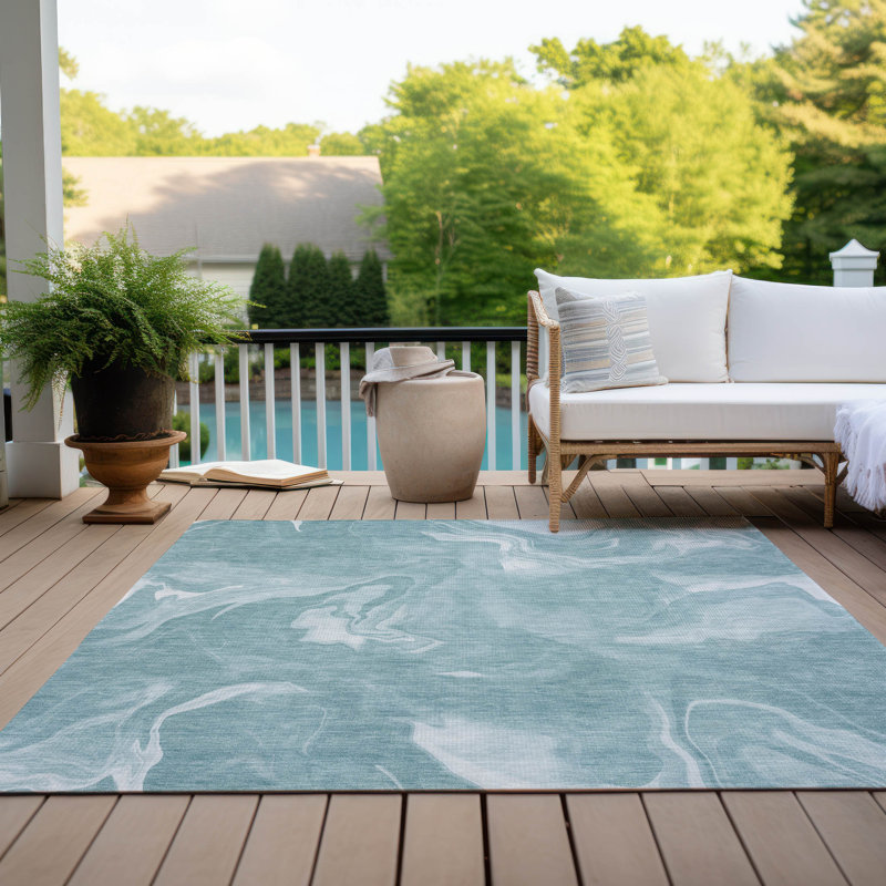 Tapis intérieur / extérieur Cecelio, Rectangle 2 pi 6 po x 3 pi 10 po