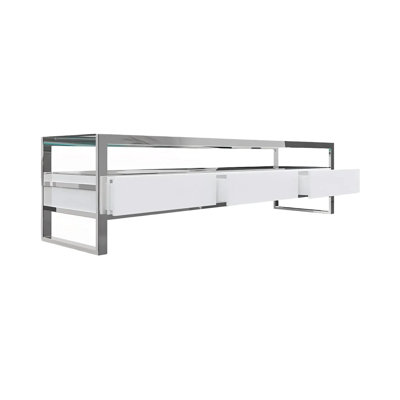 Meuble télé Bari - blanc