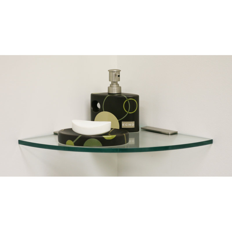Froehlich Shower Shelf, Brushed Nickel, 8"