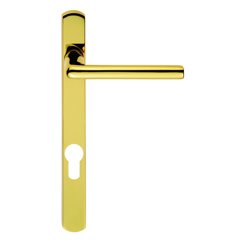 Oglethorpe Latch Right Hand Door Handle, Polished Brass