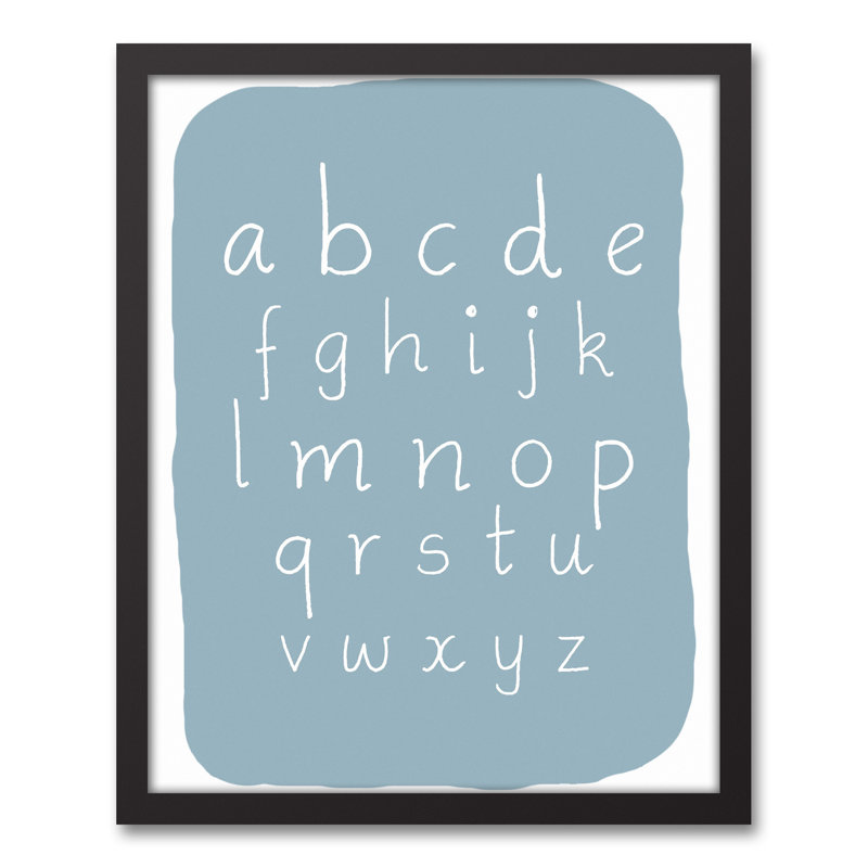 Art encadré ABC Blob, H 21,75 po x l 17,75 po x P 1,75 po