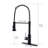 Touchless Kitchen Faucet - Automatic Smart With Pull-Down Hygienic For Sinks In Black And Silver Motion Sensor Tap Hands Convenient Use