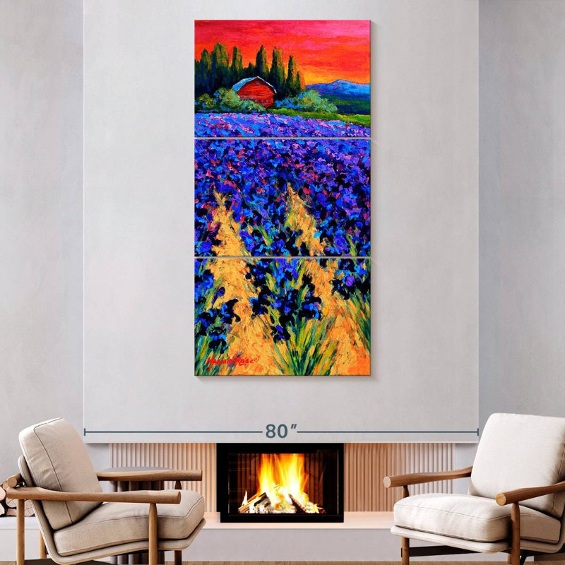 Iris Farm, 80" H x 39" W