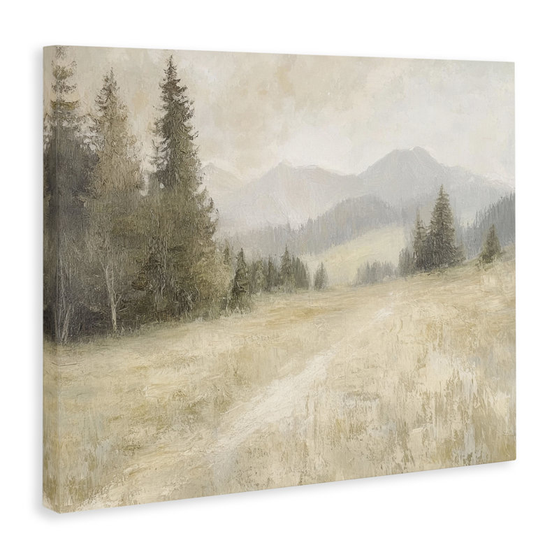 «Fog on Mountain Valley» par Petal Prints Design, H 24 po x l 30 po