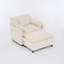 Fauteuil en chenille avec repose-pieds-124414846