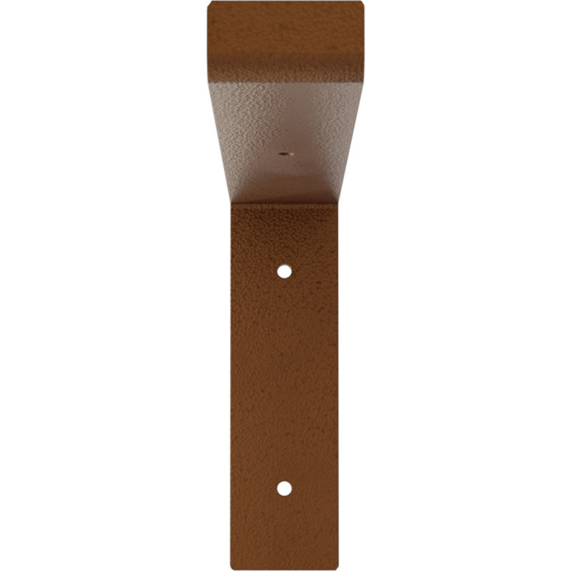 Support de tablette en acier, Cuivre martelé, H 7 po x l 2 po x P 12 po