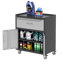 2 Piece Metal Single Storage Cabinet ( 34.6cm H x 29.5cm W x 17.1cm D)-1814676315