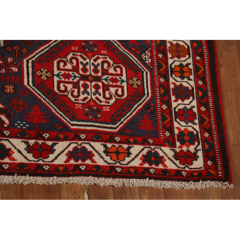 Tapis traditionnel rétro en laine 7 x 9
