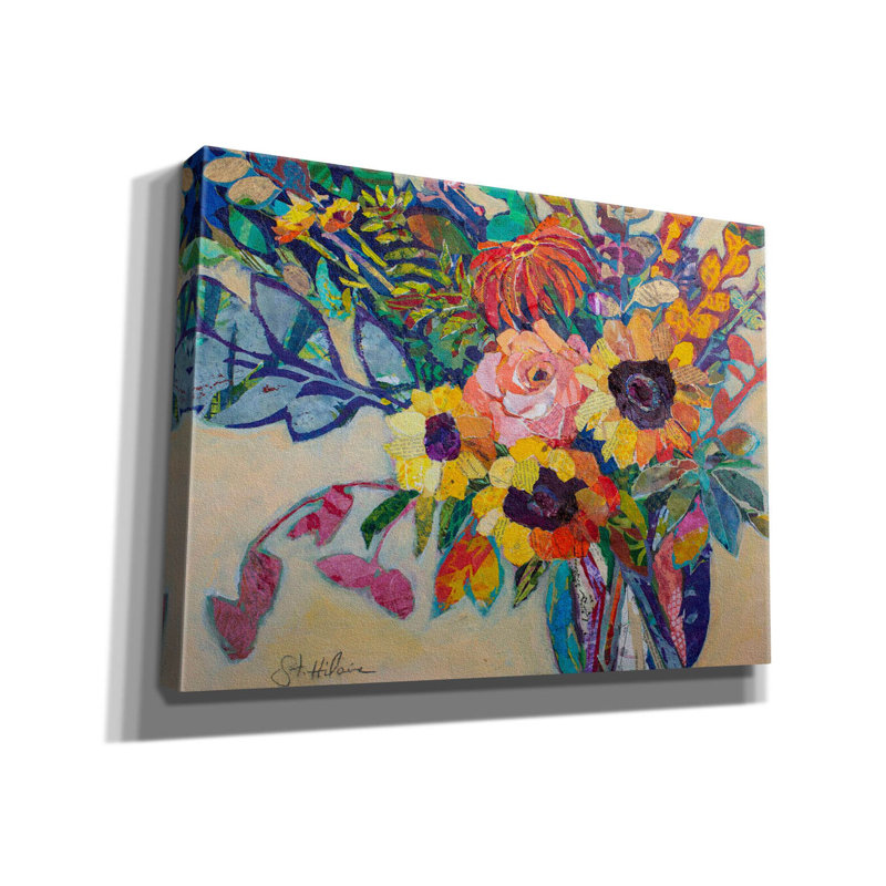 «Fabulous Florals On Canvas» par St. Hilaire Elizabeth, reproduction, H 12 po x l 16 po x P 0,75 po
