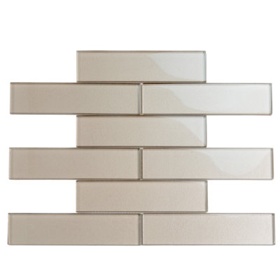 2X8 Subway Glass Mosaic Tile