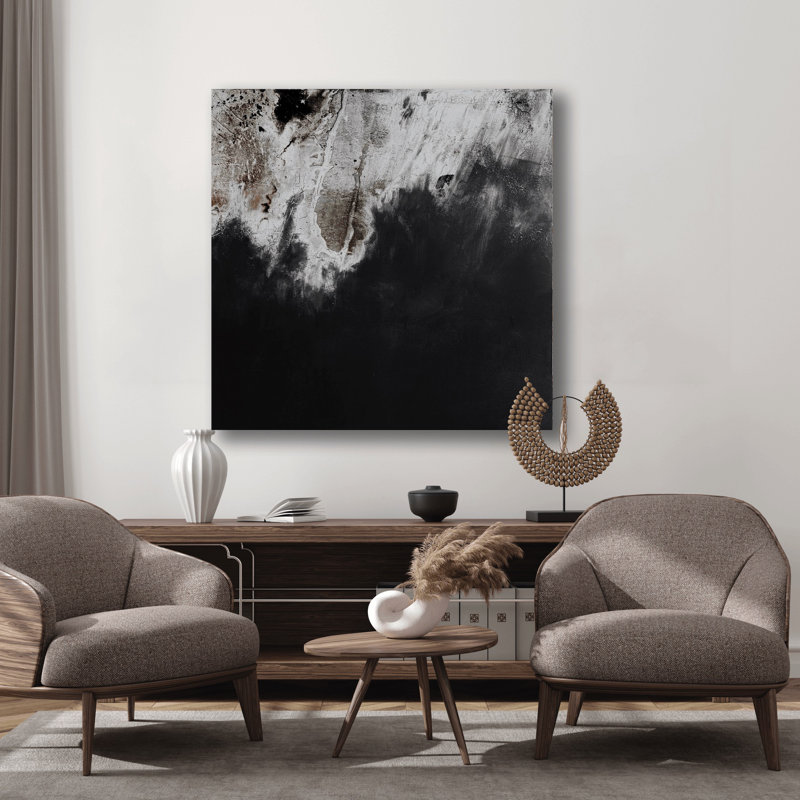 Skyfall On Giclee Canvas Hand Embellished Art, 20" H x 20" W x 1" D, Wrapped Canvas