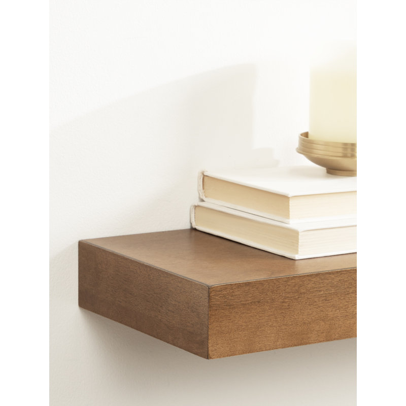 Tablette flottante Jeremiah, Brun rustique