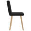 Ensemble de 2 chaises de salle à manger noires