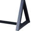Console gris anthracite avec base élégante et rangement pratique
