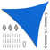 Amgo Customize Triangle Shade Sail - 200 GSM, 95% UV Blockage with Hardware Kit