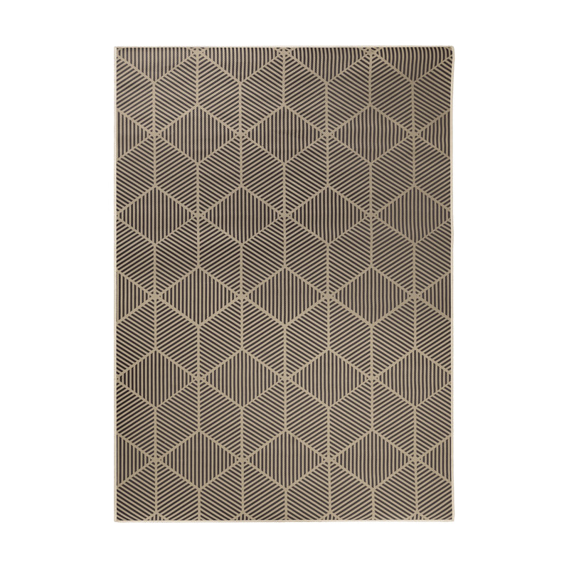  Lateafa Faux Jute Q-Bert Natural Rectangle 5' X 7' Washable Area Rug