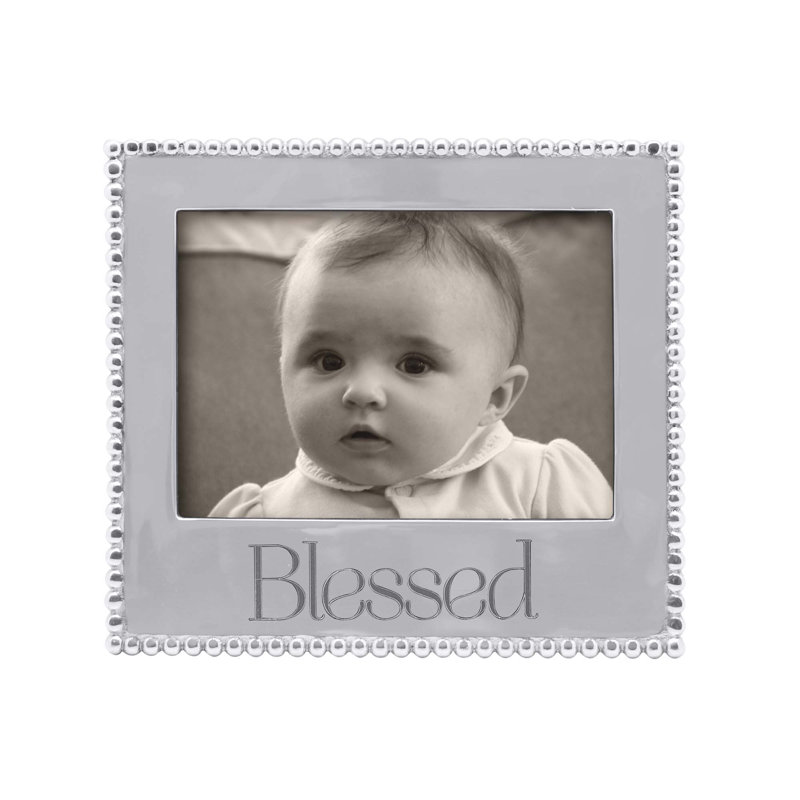 Expressions Silver Metal Beaded Picture Frame