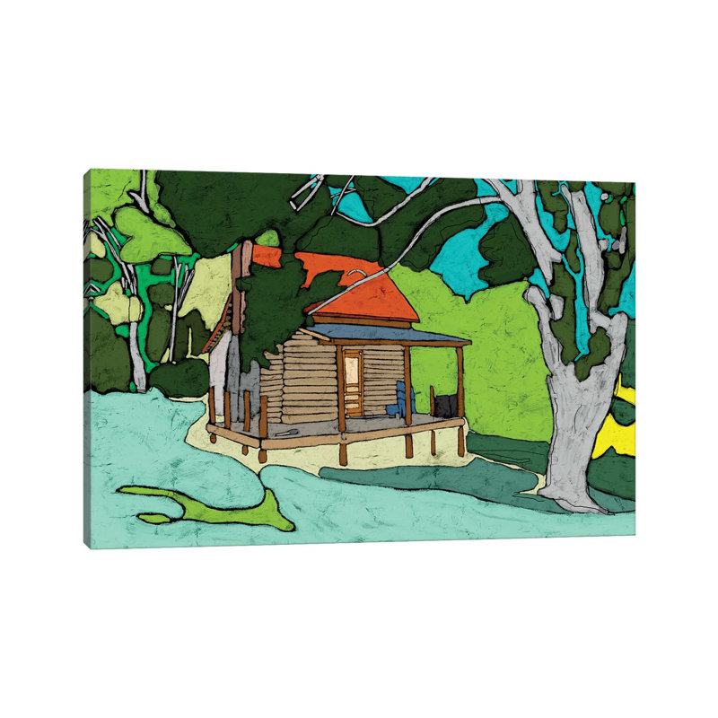 Cabin In The Woods by Ynon Mabat - Wrapped Canvas Print, 66.04 cm H x 45.72 cm W