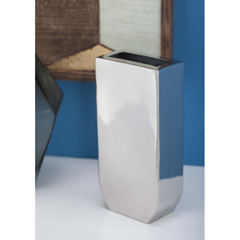 Vase de table en acier inoxydable Coldfield, H 9 po x l 4 po x P 2 po