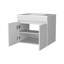 Coiffeuse blanche avec 2 portes-77331185