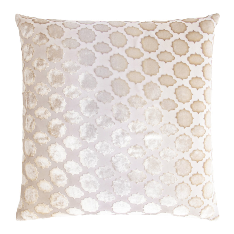 Square Velvet Pillow Cover & Insert, 18" x 18", Latte