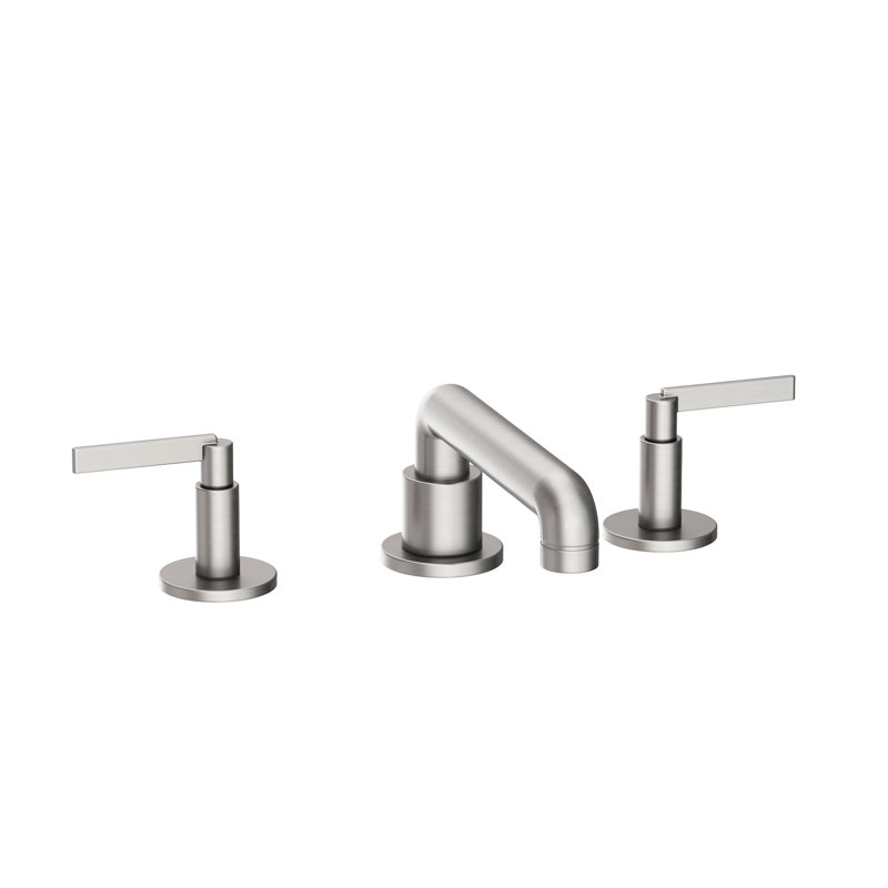 Tolmin Widespread Bathroom Faucet with Drain Assembly, Stainless Steel (PVD)