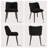 17.5" Seat Height Upholstered Full Back Side Dining Chair With No Need Tool-257172176