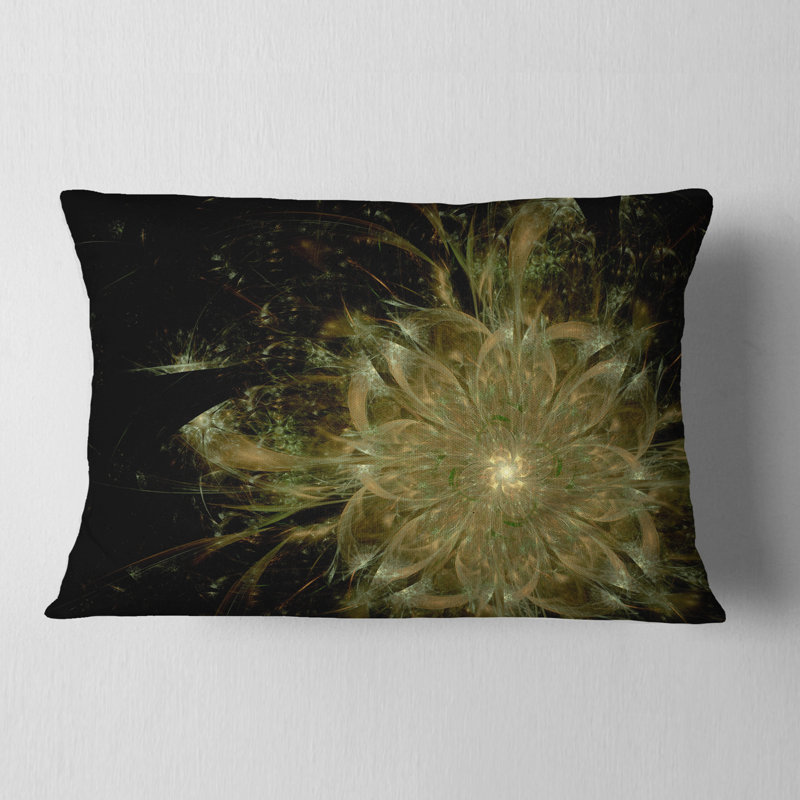Coussin lombaire en fleur symétrique floral