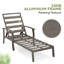 Ensemble de chaise longue d'extérieur en aluminium avec table Aliriza
