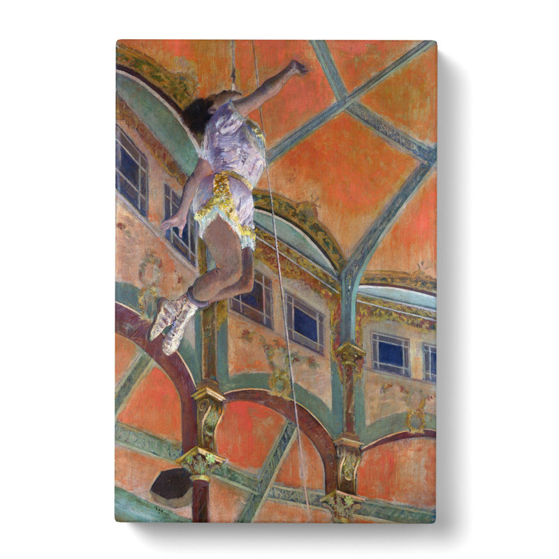Circus Performer Miss La La by Edgar Degas - Wrapped Canvas, 60cm H x 40cm W x 3cm D