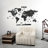 3D Wooden World Map Wall Art – Handcrafted Multilayered Design-353158367-401425441