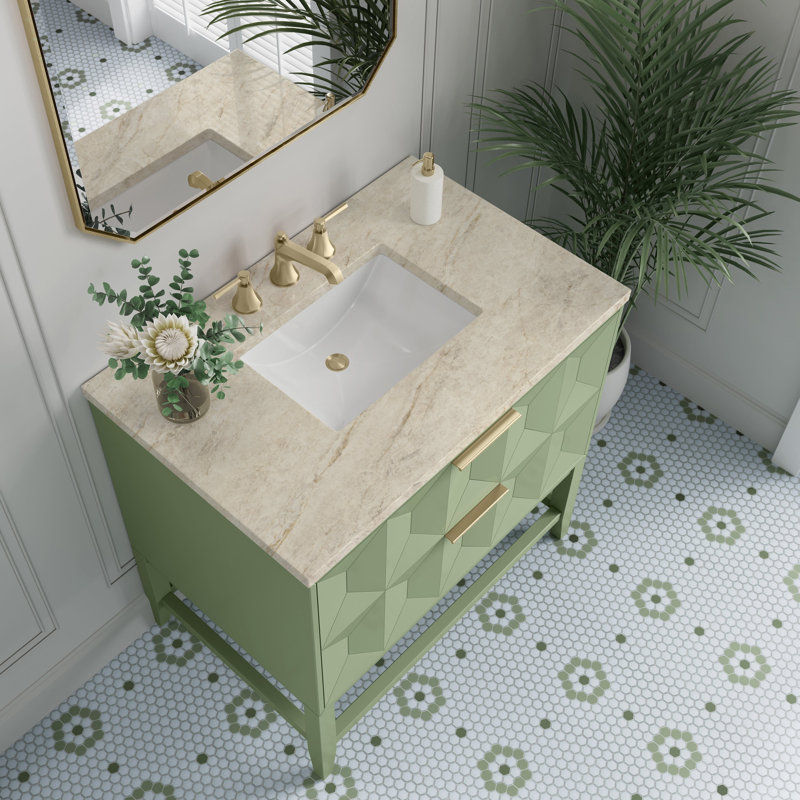 Emmeline 36'' W Single Vanity, 8" Widespread, Pistachio, Tajnar Eclos