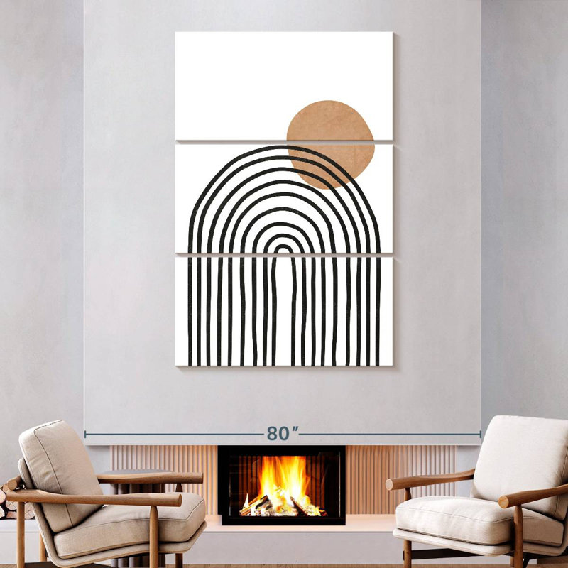 Arches Avery Boho Mid-Century, H 74 po x l 48 po