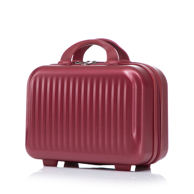 14 "/ 20" 2 pièces / ensemble dans un bagage à roulettes en ABS, avec serrure à combinaison et ouverture avant, étui à cosmétiques 14 "