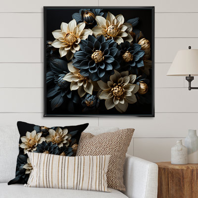 «Mums Noir Enchantment I» sur toile